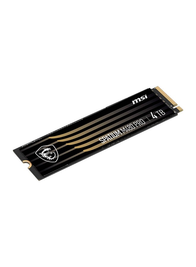 MSI Spatium M480 Pro PCIe Gen4x4 M.2 2280 Internal SSD, 4TB Capacity, Up To 7400MB/s Sequential Read & 7000MB/s Sequential Write Speed, 3000 TBW, 3D NAND | S78-440R050-P83 4 TB - Image 3