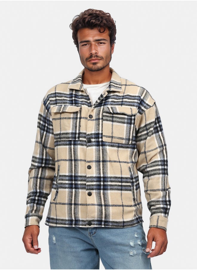 RAVIN Snap Buttoned Plaids Heavy Winter Shirt  - Image 1
