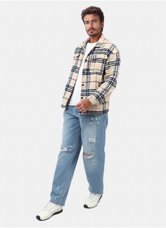 RAVIN Snap Buttoned Plaids Heavy Winter Shirt  - Image 5
