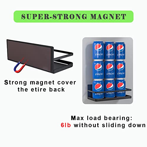 Hoopoton 2 Pack Magnetic Spice Rack, Easy to Install on The Side of Refrigerator/Space Saving Kitchen Organization Shelf Organizer for Cabinet - Image 3