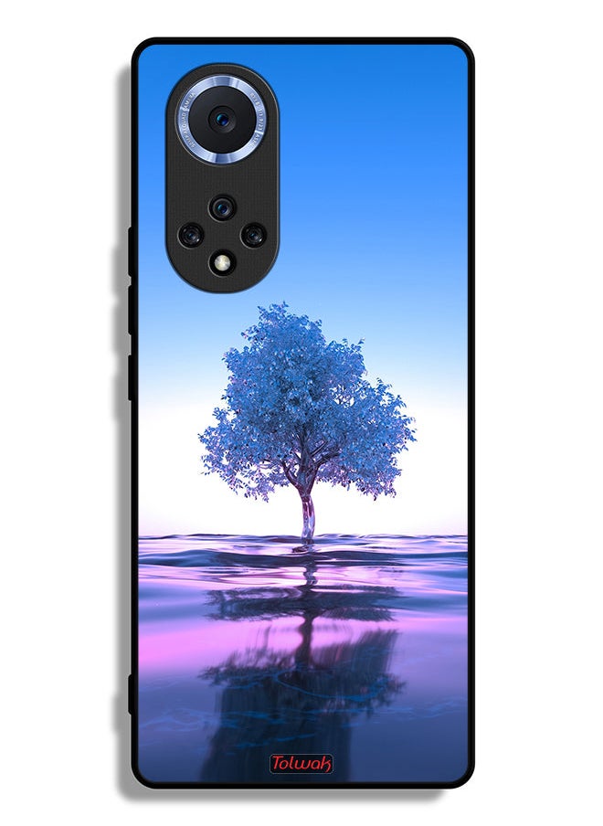 Tolwak - Honor 50 Pro Protective Case Cover Tree Neon Body Of Water Reflection Digital Art - Image 1