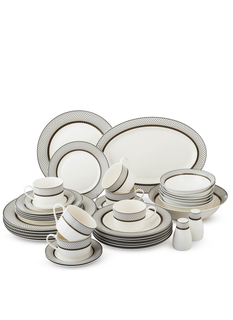 Dania Porcelain dinner set consisting of 40 pieces and 6 people  - Image 1