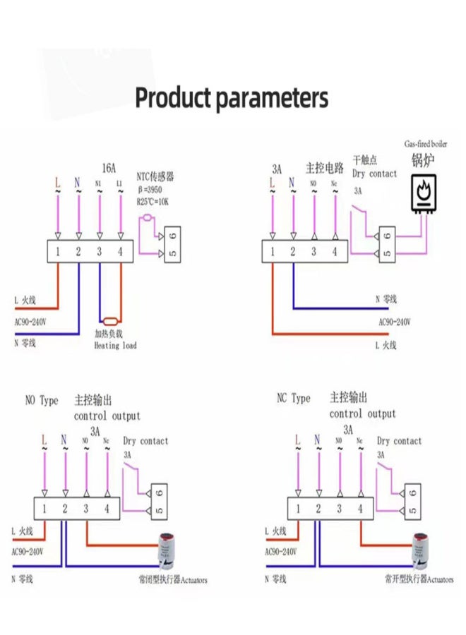 EAST2 Thermostat WIFI Intelligent Underfloor Heating Thermostat 3A/16A Electric Underfloor Heating Wall Furnace Thermostat With Humidity Weather - Image 2