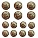 YaHoGa 14pcs Antique Gold Blazer Buttons for Mens Suits Blazers Sport Coats 20mm 15mm Metal Shank Blazer Buttons Set for Sewing Coats Suits Blazers MB20050 - Image 2