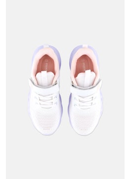 RBX Kids Girl Velcro Closure Shoes, White  - Image 3