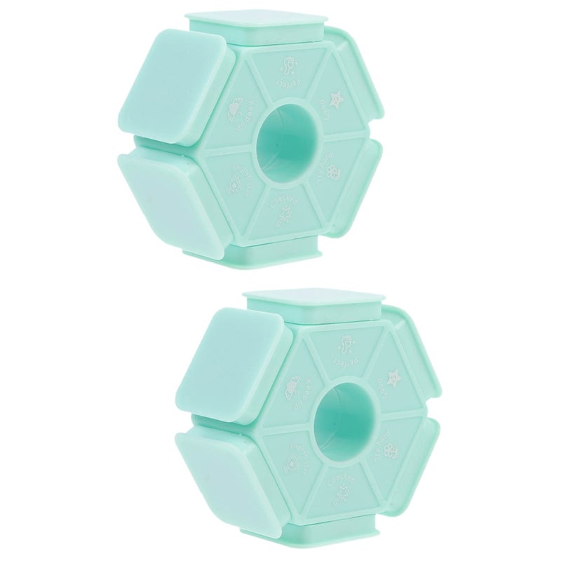2pcs Multiple Sides Stamper Multi-sides Comment Stamp Teachers Stamper Homework Remark Stamp - Image 1