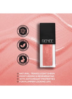 Renee See Me Shine Lip Gloss - Pucker Up Peach 2.5Ml | Glossy, Non Sticky & Non Drying Formula | Long Lasting Moisturizing Effect | Compact And Easy To Carry  - Image 4