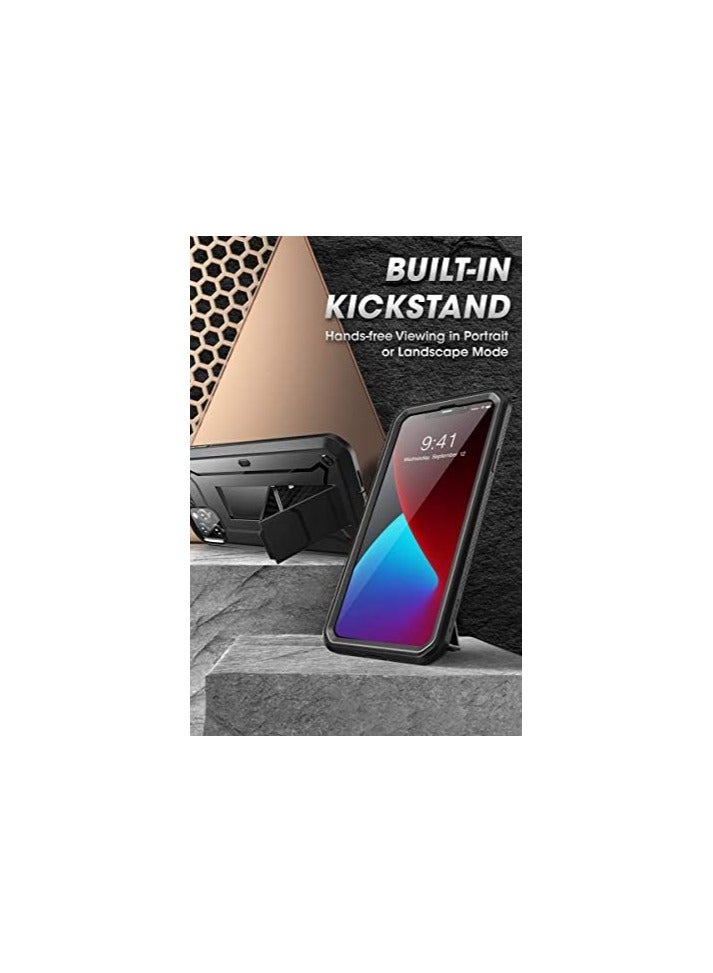 SUPCASE Unicorn Beetle Pro Series Case Designed For iPhone 12 Pro Max 6.7" (2020 Release), Full-Body Rugged Holster Case With Built-in Screen Protector & Kickstand & Belt-Clip - Black - Image 3