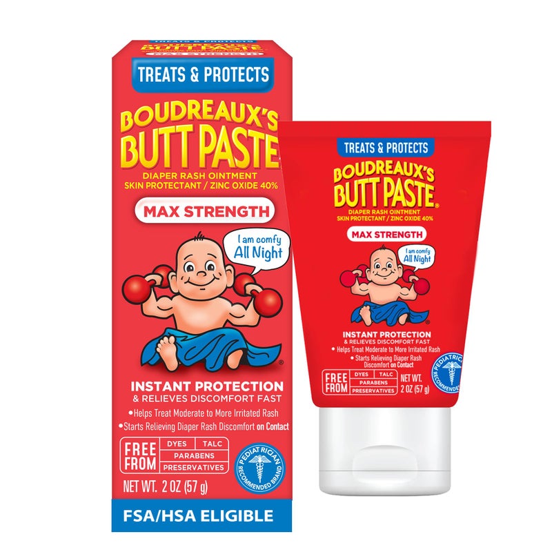 Boudreaux's Butt Paste Maximum Strength Diaper Cream - 2 Ounce - Image 2