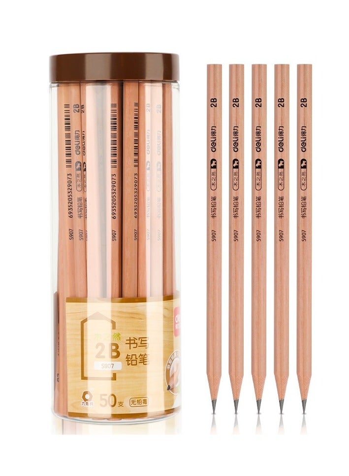 Generic 2B Hexagonal Pencil, Student Anti Slip 50 Pieces/Box - Image 1