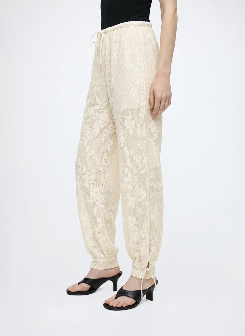 VERO MODA Women's VMNINA Mid-Waist Lace Balloon Pant - Image 2