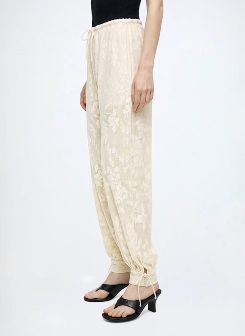VERO MODA Women's VMNINA Mid-Waist Lace Balloon Pant - Image 3