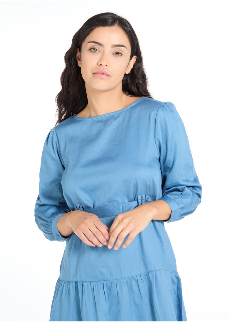 The Label Life Slate Drop Waist Mini Dress  - Image 5