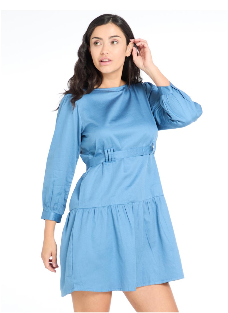 The Label Life Slate Drop Waist Mini Dress  - Image 4