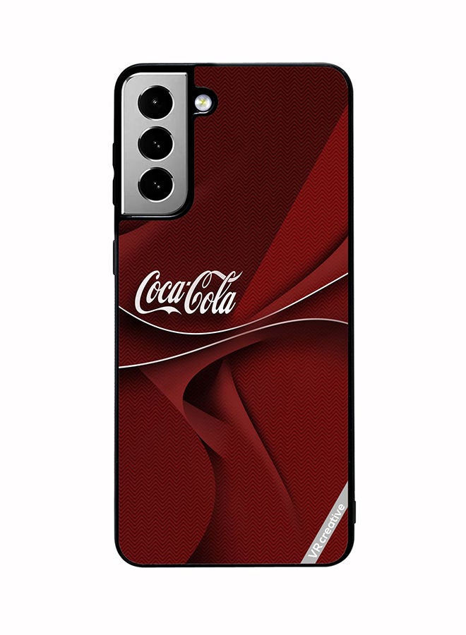 VR CREATIVE Protective Case Cover For Samsung Galaxy S21 FE 5G Cocacola Design Multicolour - Image 1