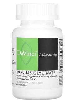 DaVinci Laboratories of Vermont Iron Bis-Glycinate 60 Capsules 