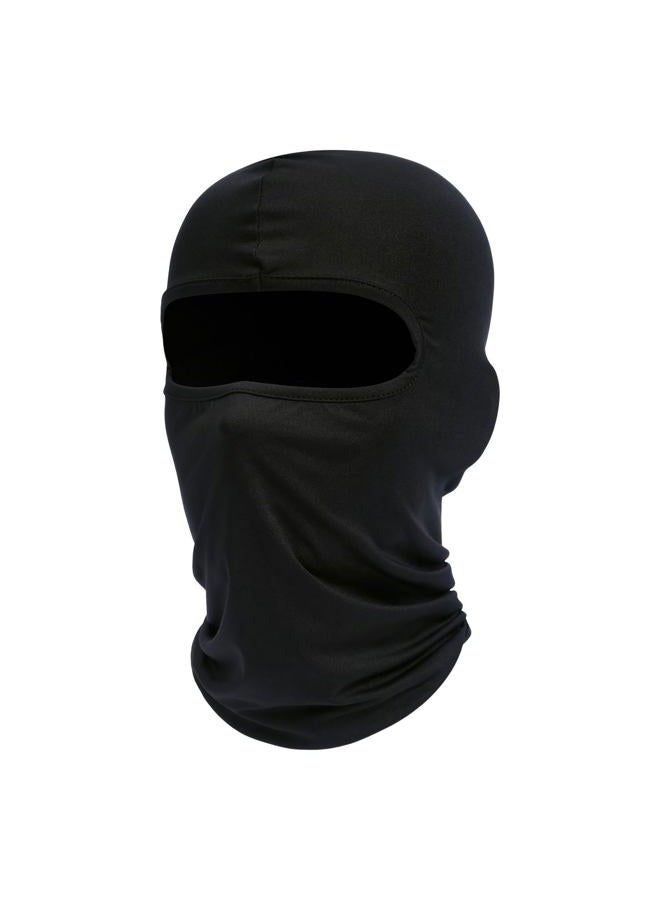 Fuinloth قناع بالاكلافا للتزلج، وشاح واقي من الأشعة فوق البنفسجية للدراجات النارية، غطاء رقبة مبرد للصيف للرجال/النساء باللون الأسود - Image 1