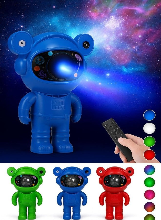 KMJSA Astronaut Galaxy Projector Night Light –360° Rotating Nebula Star Projector,Timer & Adjustable Head–LED Space Lamp for Kids’ Bedroom,Gaming Room,Home & Party Décor(with Speaker INBUILT) (Blue) - Image 2