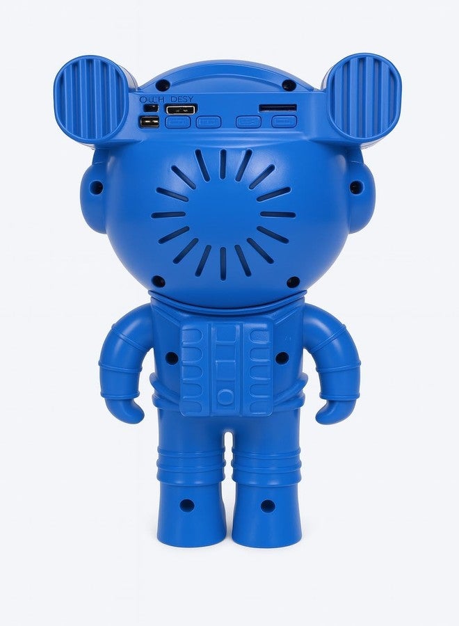 KMJSA Astronaut Galaxy Projector Night Light –360° Rotating Nebula Star Projector,Timer & Adjustable Head–LED Space Lamp for Kids’ Bedroom,Gaming Room,Home & Party Décor(with Speaker INBUILT) (Blue) - Image 3