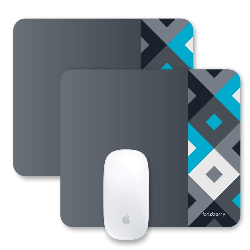 ARTBRIZ ® Brizberry Pro-X1 Mouse Pad, Optimised for Speed and Precision, Premium Anti Skid Rubber Base, for Office Desktop Laptop PC Mac, 240mm x 210mm x 3mm (111S - Pack of 2) - Image 1