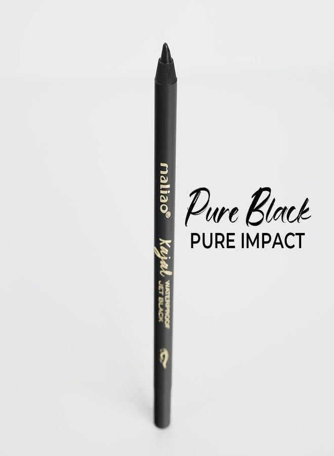 Maliao Waterproof Jet Black Kajal | Smudge-Proof | Creamy & Smooth Application | Long-Lasting Formula | Intense Bold Color | Ideal for Sensitive Eyes,1.2g - Image 5