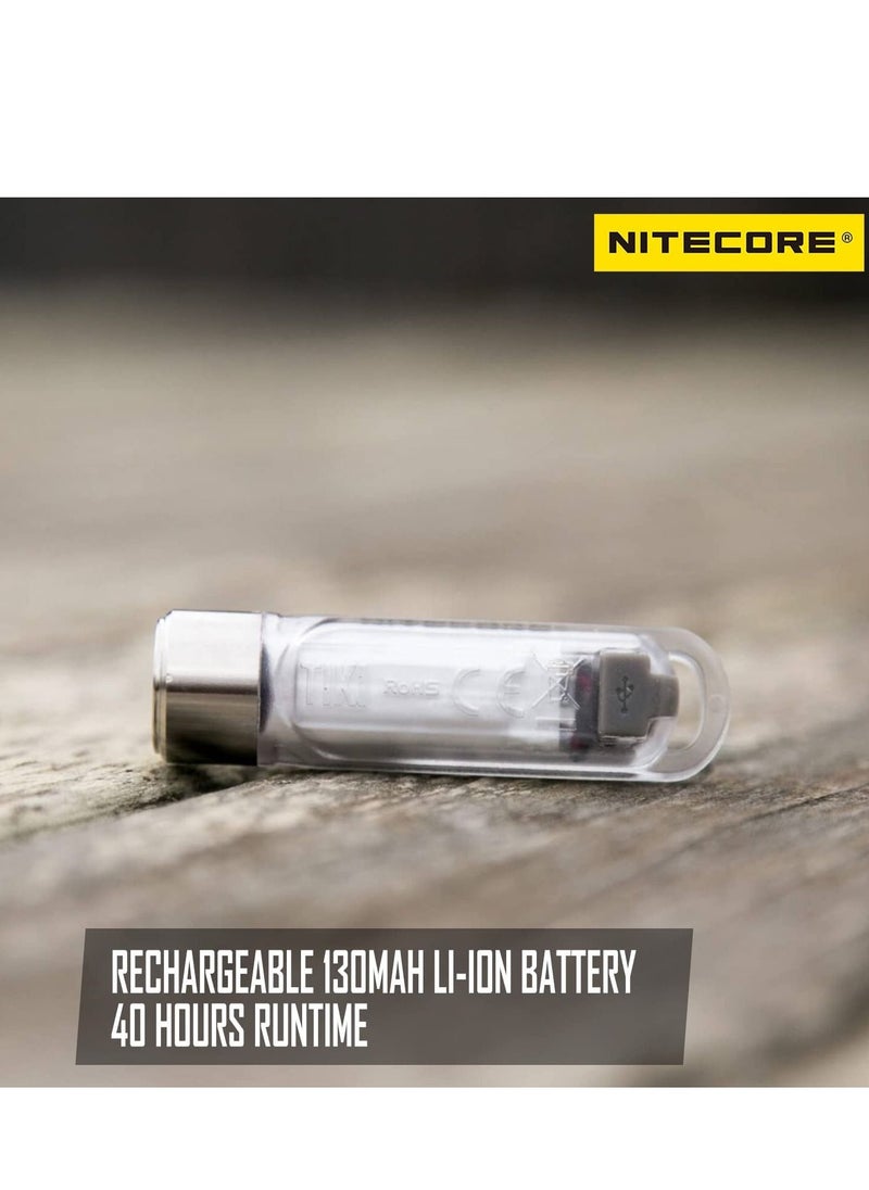 NITECORE - NITECORE TIKI 300 Lumen USB Rechargeable Keychain Flashlight with UV High CRI Lights - Image 1
