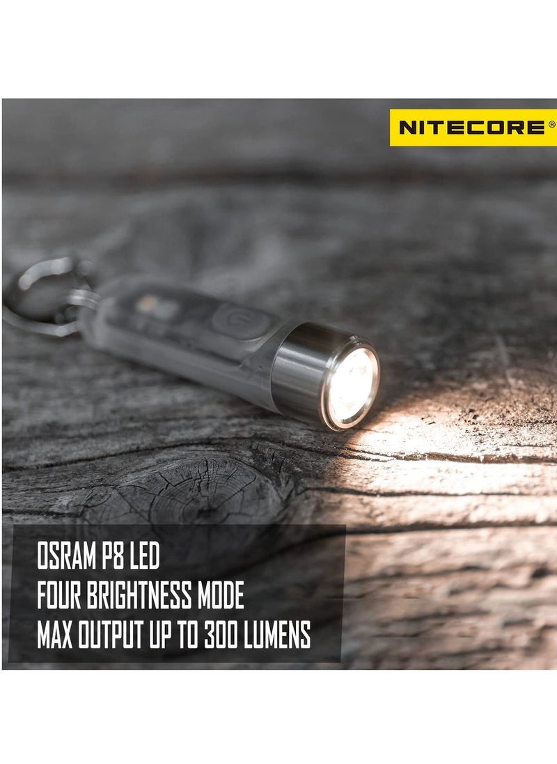 NITECORE - NITECORE TIKI 300 Lumen USB Rechargeable Keychain Flashlight with UV High CRI Lights - Image 1