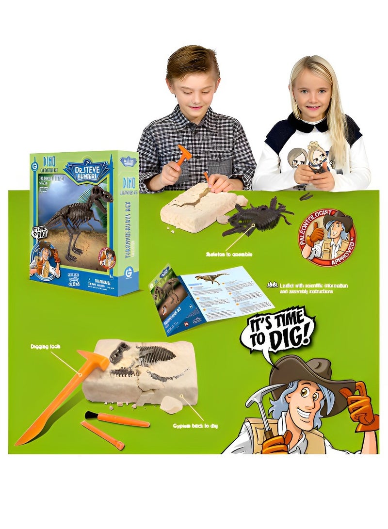 دي آر. ستيف هانترز مجموعة هيكل عظمي 3D Fossil - نموذج هيكل عظمي (بتيرانودون) ، ألعاب تنقيب تعليمية واقعية وعلمية عالية الجودة للأطفال ، نسخة متماثلة بجودة المتحف ، ممتعة وهدية مذهلة - Image 4