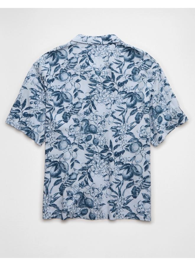 American Eagle AE Printed Button-Up Poolside Shirt - Image 2