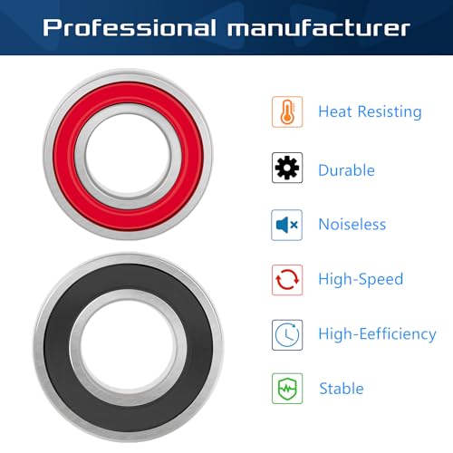 Sunluway Replacement for Samsung Washer Bearing and Seal Kit Fit for Samsung DC97-17004A DC97-17004B DC97-17004E DC97-17040B DC62-00156A DC97-19636A WF393 WF395 WF24H WF405 WF42H 6601-002637 6601-000148 - Image 2