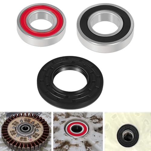 Sunluway Replacement for Samsung Washer Bearing and Seal Kit Fit for Samsung DC97-17004A DC97-17004B DC97-17004E DC97-17040B DC62-00156A DC97-19636A WF393 WF395 WF24H WF405 WF42H 6601-002637 6601-000148 - Image 1