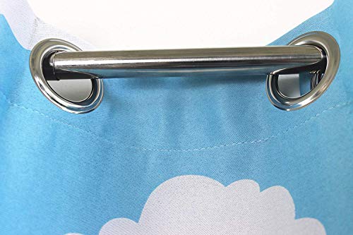 MYRU Absolutely Blackout Curtains for Kids Room,2 Layers Lined Curtains for Boys Girls Room,Set of 2 (Blue Cloud, 2 Panels 39 x 63 Inch) - Image 4