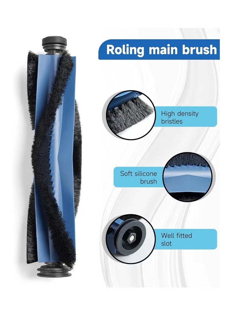 مجموعة من 20 ملحقًا بديلًا لمكنسة كهربائية روبوتية eufy X10 Pro Omni، فرشاة رئيسية واحدة، 6 فرش جانبية، 4 فلاتر قابلة للغسل، 4 قطع قماش ممسحة، 4 أكياس غبار، فرشاة تنظيف واحدة - Image 2