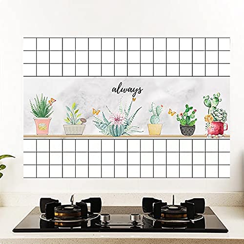 TGOPIT Marble Tile Stickers for Kitchen Bathroom Backsplash PVC Waterproof Oil Proof DIY Self Adhesive New Wall Stickers Home Decor2 PcsWhiteBlack - Image 5