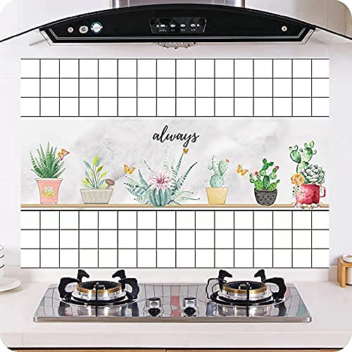 TGOPIT Marble Tile Stickers for Kitchen Bathroom Backsplash PVC Waterproof Oil Proof DIY Self Adhesive New Wall Stickers Home Decor2 PcsWhiteBlack - Image 1