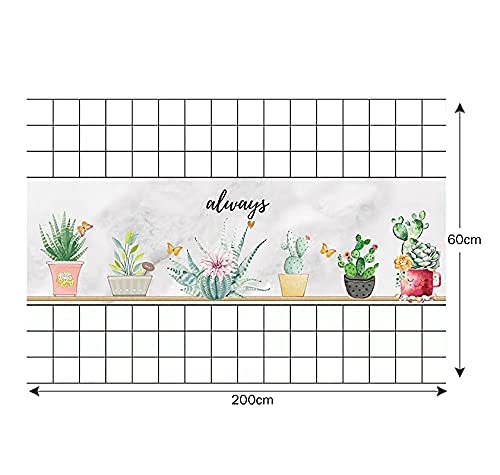TGOPIT Marble Tile Stickers for Kitchen Bathroom Backsplash PVC Waterproof Oil Proof DIY Self Adhesive New Wall Stickers Home Decor2 PcsWhiteBlack - Image 2