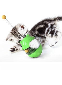 A.M Cat Food Dispenser, Interactive Cat Toy Tumbler And Holder For Treats, Enrichment Food Dispenser With Balls, Slow Feeding Exercise And Play Puzzle For Bored Felines  - Image 1