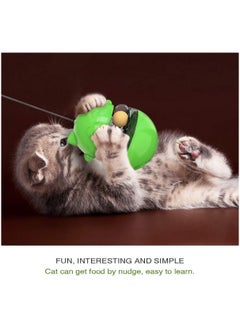 A.M Cat Food Dispenser, Interactive Cat Toy Tumbler And Holder For Treats, Enrichment Food Dispenser With Balls, Slow Feeding Exercise And Play Puzzle For Bored Felines  - Image 2