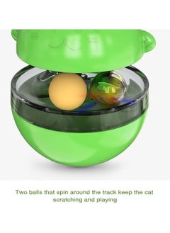 A.M Cat Food Dispenser, Interactive Cat Toy Tumbler And Holder For Treats, Enrichment Food Dispenser With Balls, Slow Feeding Exercise And Play Puzzle For Bored Felines  - Image 5