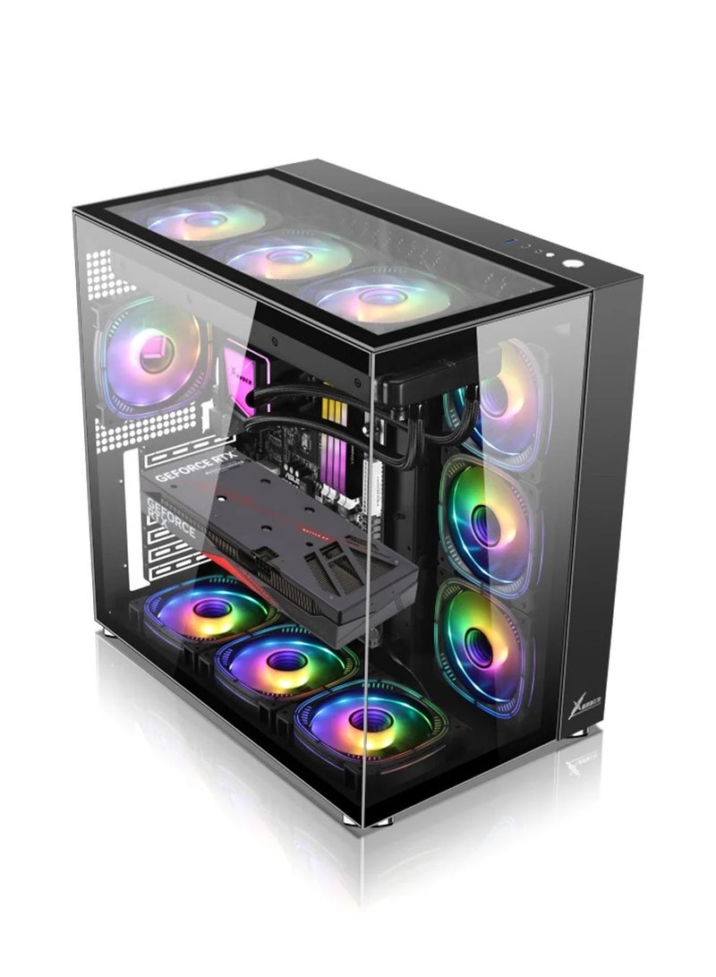 XANDER GAMING & WORKSTATION DESKTOP TOWER MAX AIR PC: AMD Ryzen 7 | GTX 1080 8GB GRAPHICS | 16GB RAM | 1TB SSD NMVE/SATA | Windows 10 | WIFI READY RGB - Image 1