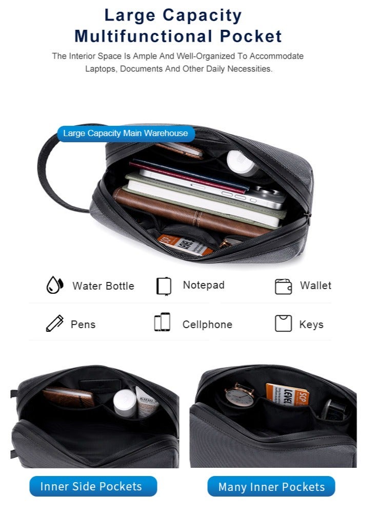 ARCTIC HUNTER Casual Clutch Bag, Durable Phone Wallet  Handbag for Men, Grey - Image 4