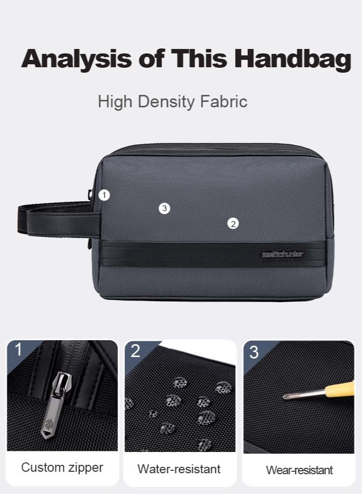 ARCTIC HUNTER Casual Clutch Bag, Durable Phone Wallet  Handbag for Men, Grey - Image 5