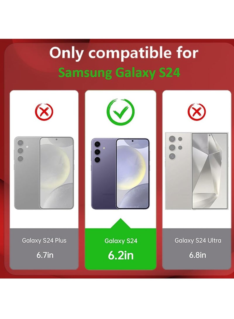 BORTONY Samsung S24 Case 5G Clear Anti-scratch Soft Back Galaxy S24 Cover Slim and Soft TPU Full Coverage Drop Proof for Samsung S24 Case 6.2 inch - Image 2