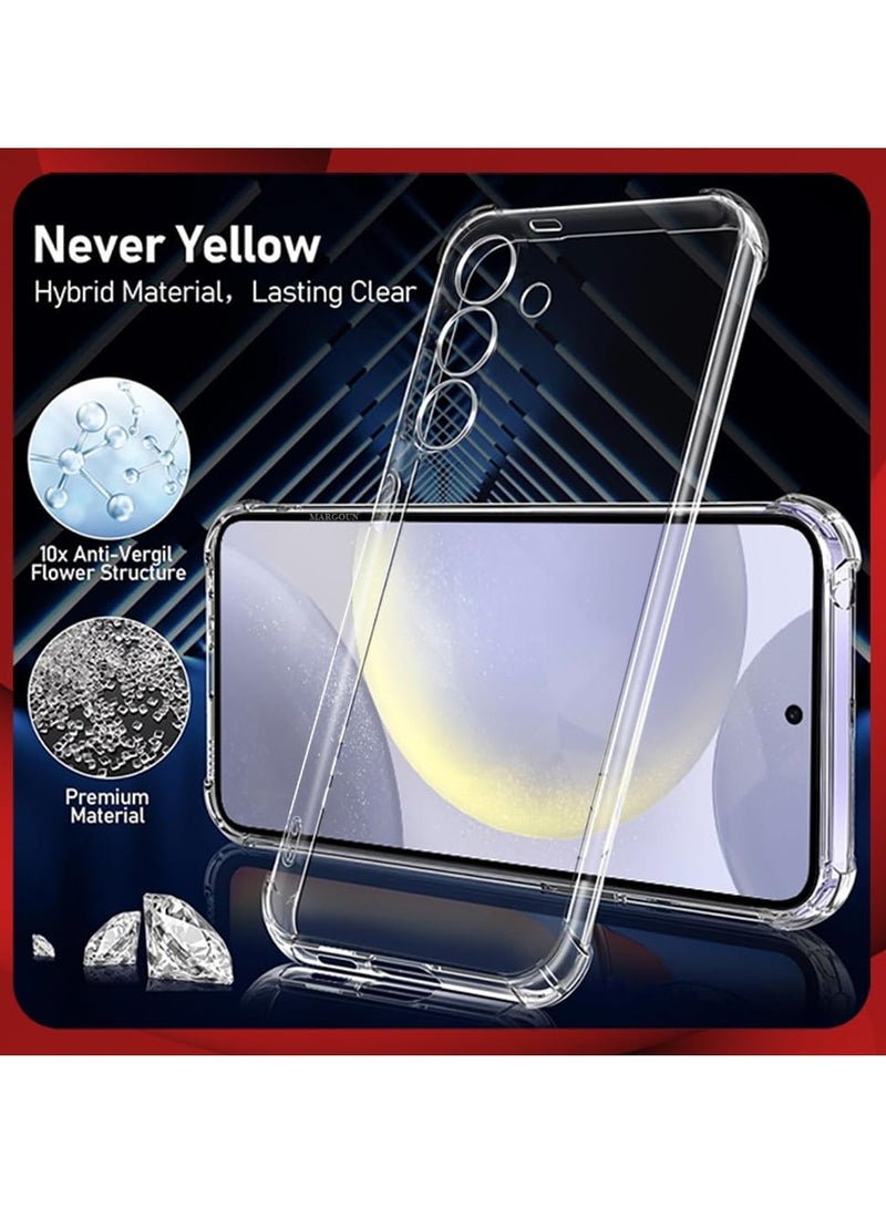 BORTONY Samsung S24 Case 5G Clear Anti-scratch Soft Back Galaxy S24 Cover Slim and Soft TPU Full Coverage Drop Proof for Samsung S24 Case 6.2 inch - Image 4