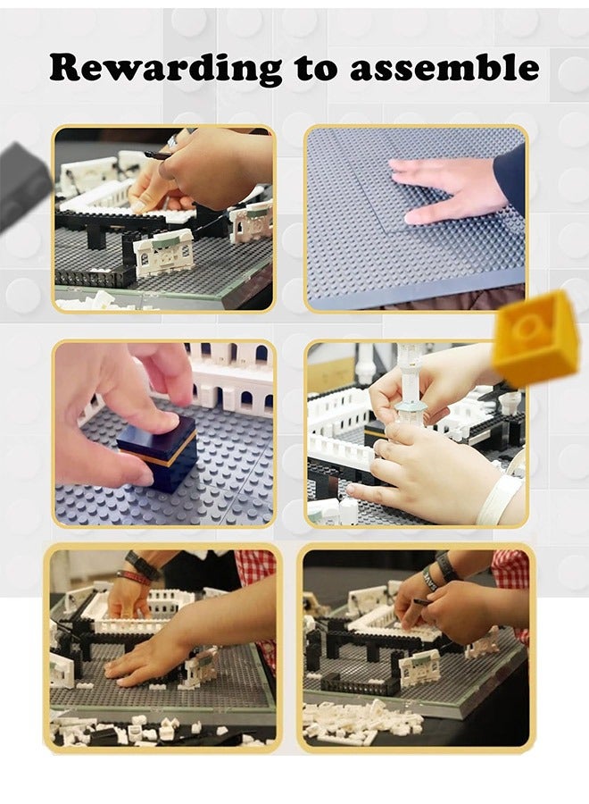 وانج مجموعة مكعبات بناء المسجد الحرام - أكثر من 2000 قطعة من مكعبات بناء المسجد الحرام - هدايا العيد المبارك للأطفال - Image 3