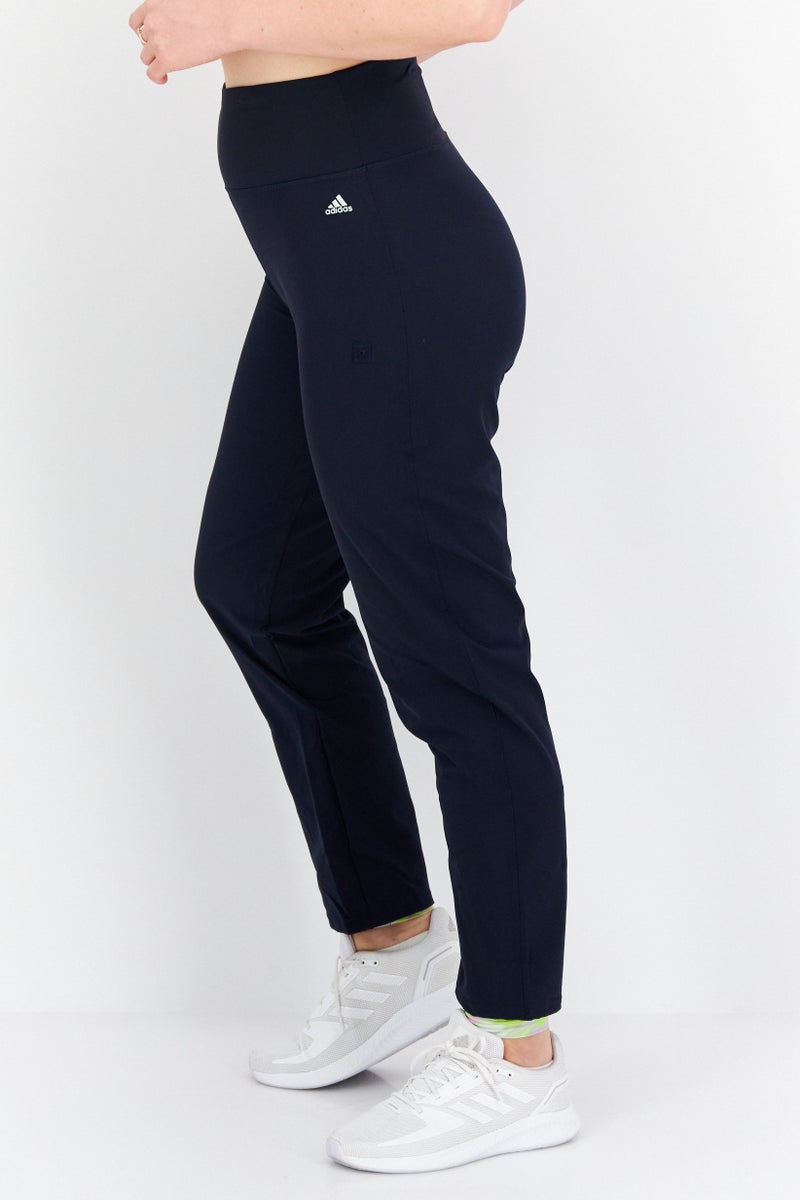 Women Sportswear Fir Brand Logo Training Leggings, Navy Combo