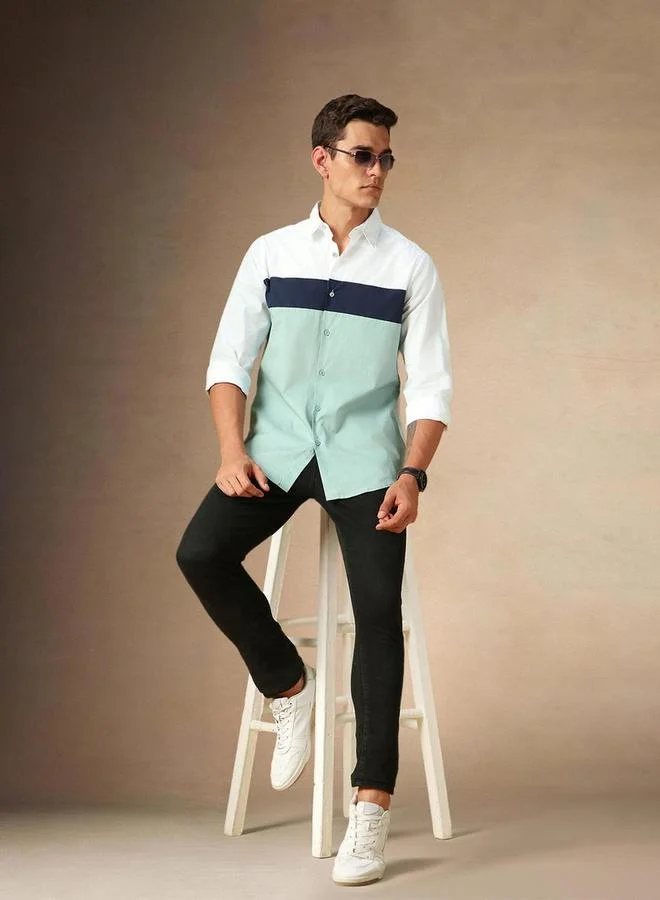 Dennis Lingo Striped Button-Down Collar Casual Shirt by Styli