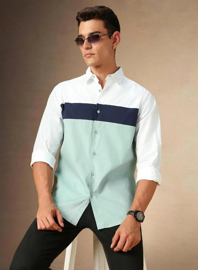 Dennis Lingo Striped Button-Down Collar Casual Shirt by Styli