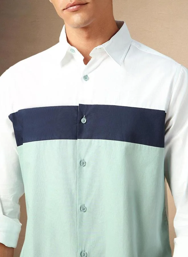 Dennis Lingo Striped Button-Down Collar Casual Shirt by Styli