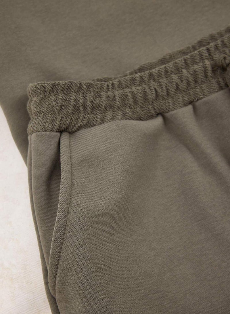 trendyol Khaki Loose Fit Polo Neck Thick Tracksuit Set Tmnss26Em00001 - Image 4